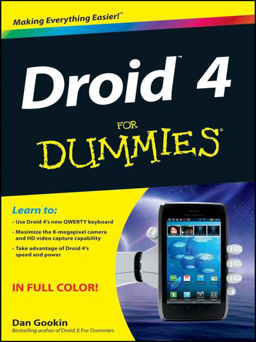 Title details for Droid 4 For Dummies by Dan Gookin - Available